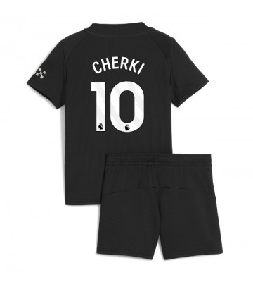 Manchester City Rayan Cherki #10 Dětské Venkovní Dres 2025-26 Krátký Rukáv (+ trenýrky)
