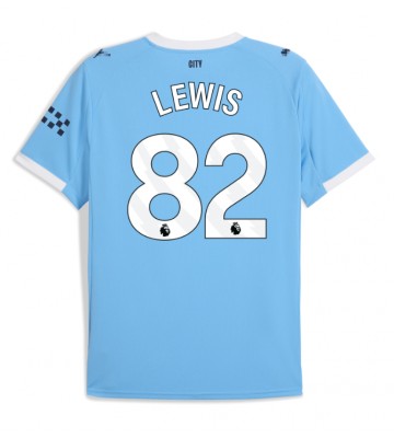 Manchester City Rico Lewis #82 Domácí Dres 2025-26 Krátký Rukáv