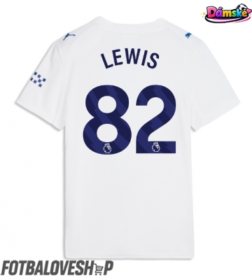 Manchester City Rico Lewis #82 Dámské Alternativní Dres 2026-27 Krátký Rukáv