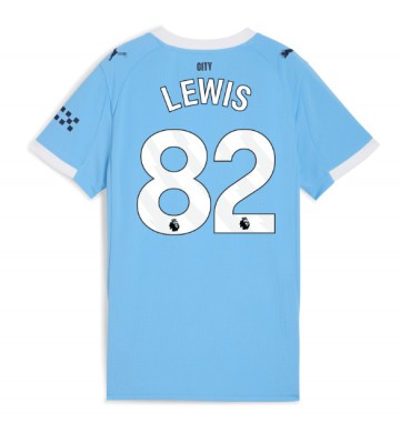 Manchester City Rico Lewis #82 Dámské Domácí Dres 2025-26 Krátký Rukáv