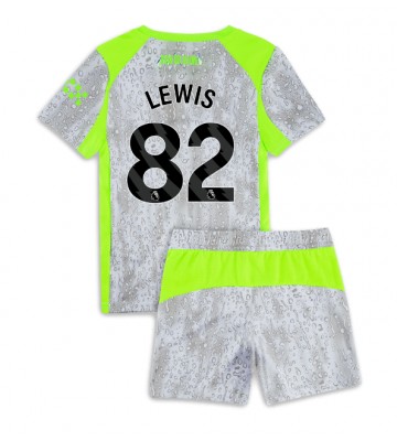 Manchester City Rico Lewis #82 Dětské Alternativní Dres 2025-26 Krátký Rukáv (+ trenýrky)