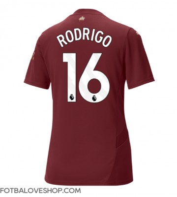 Manchester City Rodri Hernandez #16 Dámské Alternativní Dres 2024-25 Krátký Rukáv