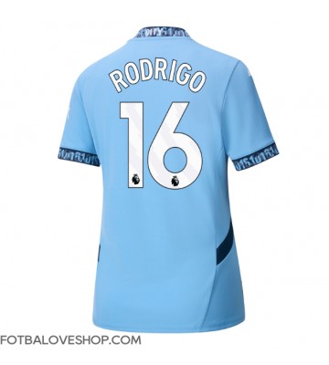 Manchester City Rodri Hernandez #16 Dámské Domácí Dres 2024-25 Krátký Rukáv