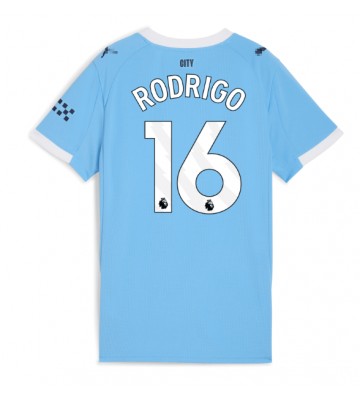 Manchester City Rodri Hernandez #16 Dámské Domácí Dres 2025-26 Krátký Rukáv