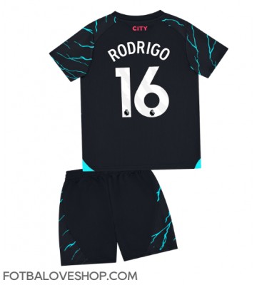Manchester City Rodri Hernandez #16 Dětské Alternativní Dres 2023-24 Krátký Rukáv (+ trenýrky)
