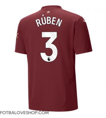 Manchester City Ruben Dias #3 Alternativní Dres 2024-25 Krátký Rukáv