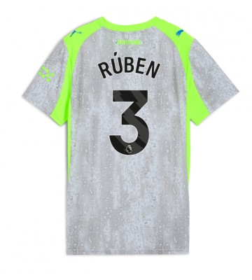 Manchester City Ruben Dias #3 Dámské Alternativní Dres 2025-26 Krátký Rukáv Manchester City Ruben Dias #3 Dámské Alternativní Dres 2025-26 Krátký Rukáv
