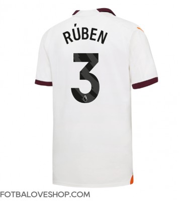 Manchester City Ruben Dias #3 Venkovní Dres 2023-24 Krátký Rukáv