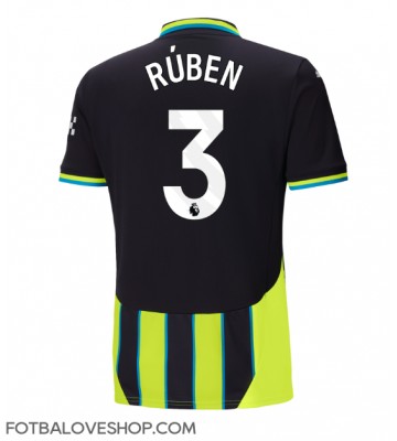 Manchester City Ruben Dias #3 Venkovní Dres 2024-25 Krátký Rukáv