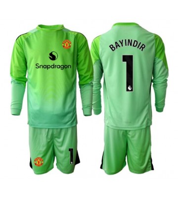 Manchester United Altay Bayindir #1 Brankářské Dětské Alternativní Dres 2025-26 Dlouhý Rukáv (+ trenýrky)