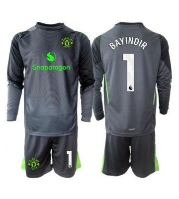 Manchester United Altay Bayindir #1 Brankářské Dětské Venkovní Dres 2025-26 Dlouhý Rukáv (+ trenýrky)