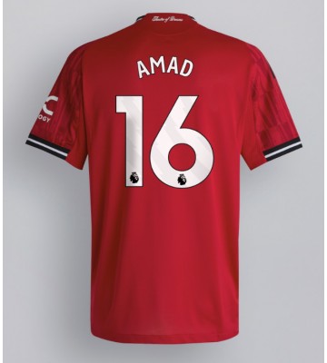 Manchester United Amad Diallo #16 Domácí Dres 2025-26 Krátký Rukáv
