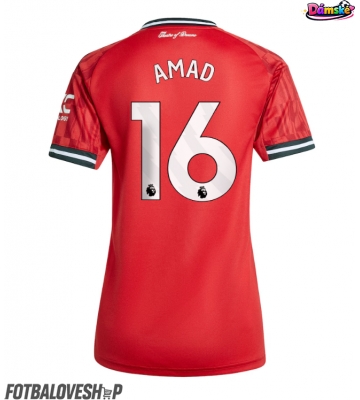 Manchester United Amad Diallo #16 Dámské Domácí Dres 2025-26 Krátký Rukáv