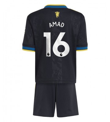 Manchester United Amad Diallo #16 Dětské Alternativní Dres 2025-26 Krátký Rukáv (+ trenýrky)