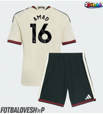 Manchester United Amad Diallo #16 Dětské Alternativní Dres 2026-27 Krátký Rukáv (+ trenýrky)