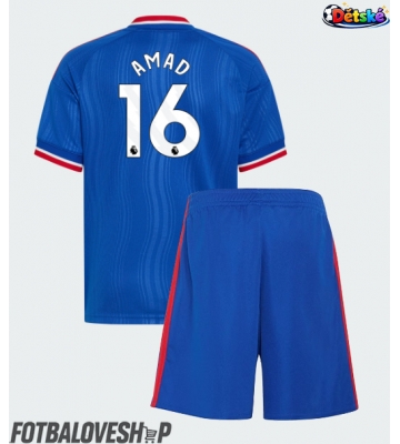 Manchester United Amad Diallo #16 Dětské Venkovní Dres 2026-27 Krátký Rukáv (+ trenýrky)