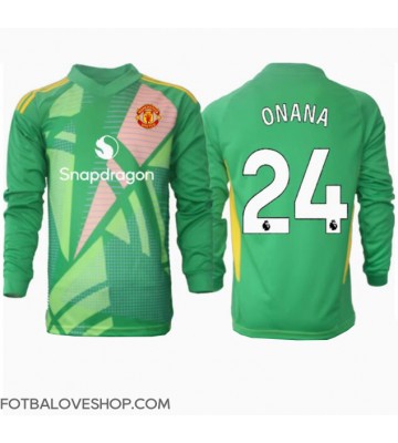 Manchester United Andre Onana #24 Brankářské Alternativní Dres 2024-25 Dlouhý Rukáv