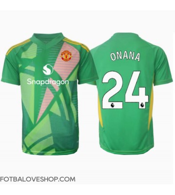 Manchester United Andre Onana #24 Brankářské Alternativní Dres 2024-25 Krátký Rukáv