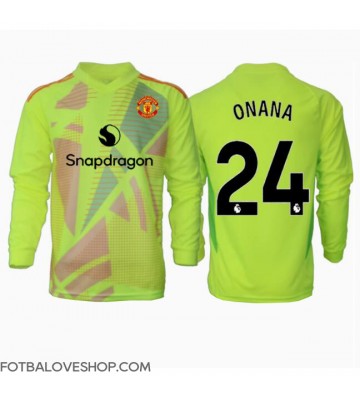 Manchester United Andre Onana #24 Brankářské Venkovní Dres 2024-25 Dlouhý Rukáv