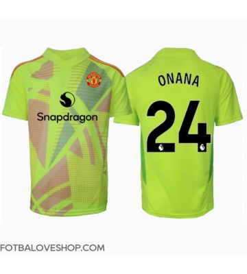 Manchester United Andre Onana #24 Brankářské Venkovní Dres 2024-25 Krátký Rukáv