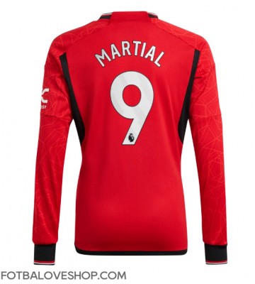 Manchester United Anthony Martial #9 Domácí Dres 2023-24 Dlouhý Rukáv