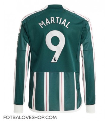 Manchester United Anthony Martial #9 Venkovní Dres 2023-24 Dlouhý Rukáv