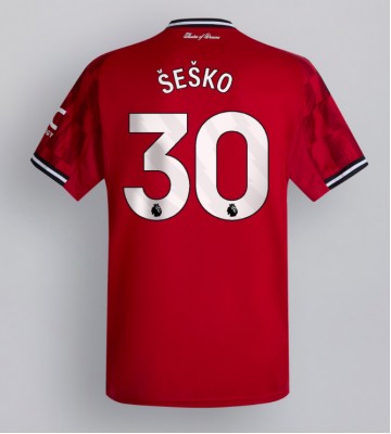Manchester United Benjamin Sesko #30 Domácí Dres 2025-26 Krátký Rukáv