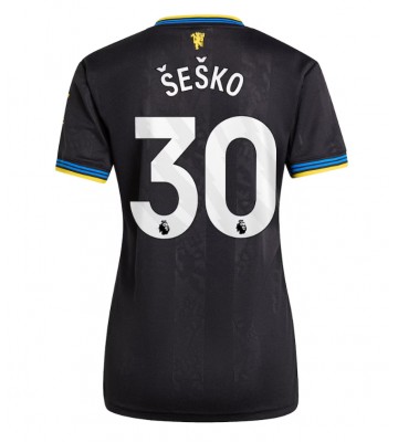 Manchester United Benjamin Sesko #30 Dámské Alternativní Dres 2025-26 Krátký Rukáv