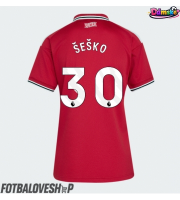 Manchester United Benjamin Sesko #30 Dámské Domácí Dres 2026-27 Krátký Rukáv
