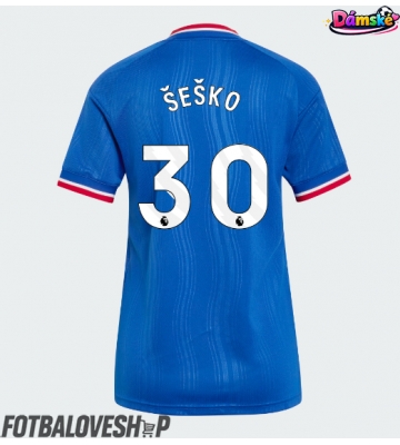 Manchester United Benjamin Sesko #30 Dámské Venkovní Dres 2026-27 Krátký Rukáv