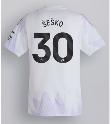 Manchester United Benjamin Sesko #30 Venkovní Dres 2025-26 Krátký Rukáv
