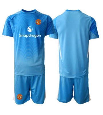Manchester United Brankářské Dětské Domácí Dres 2025-26 Krátký Rukáv (+ trenýrky)
