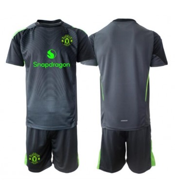 Manchester United Brankářské Dětské Venkovní Dres 2025-26 Krátký Rukáv (+ trenýrky)