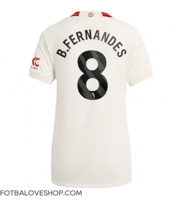 Manchester United Bruno Fernandes #8 Dámské Alternativní Dres 2023-24 Krátký Rukáv