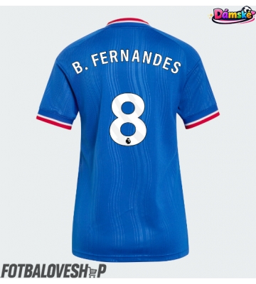 Manchester United Bruno Fernandes #8 Dámské Venkovní Dres 2026-27 Krátký Rukáv