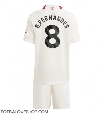 Manchester United Bruno Fernandes #8 Dětské Alternativní Dres 2023-24 Krátký Rukáv (+ trenýrky)
