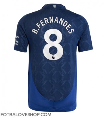 Manchester United Bruno Fernandes #8 Venkovní Dres 2024-25 Krátký Rukáv