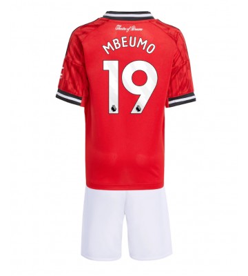 Manchester United Bryan Mbeumo #19 Dětské Domácí Dres 2025-26 Krátký Rukáv (+ trenýrky)