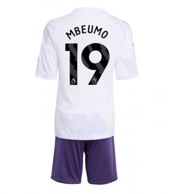 Manchester United Bryan Mbeumo #19 Dětské Venkovní Dres 2025-26 Krátký Rukáv (+ trenýrky)