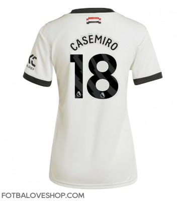 Manchester United Casemiro #18 Dámské Alternativní Dres 2024-25 Krátký Rukáv
