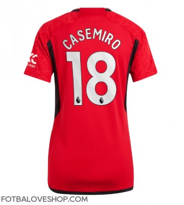Manchester United Casemiro #18 Dámské Domácí Dres 2023-24 Krátký Rukáv
