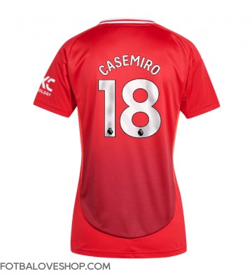 Manchester United Casemiro #18 Dámské Domácí Dres 2024-25 Krátký Rukáv