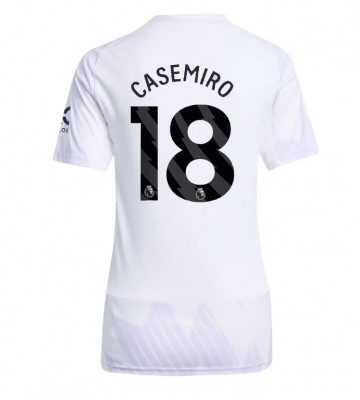 Manchester United Casemiro #18 Dámské Venkovní Dres 2025-26 Krátký Rukáv