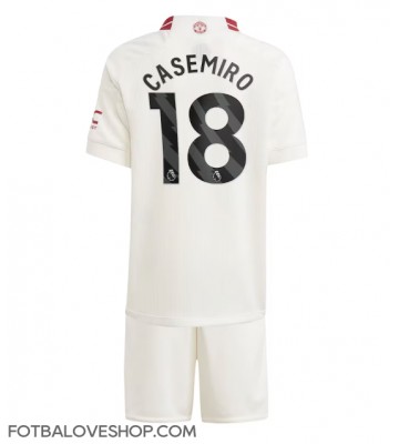 Manchester United Casemiro #18 Dětské Alternativní Dres 2023-24 Krátký Rukáv (+ trenýrky)
