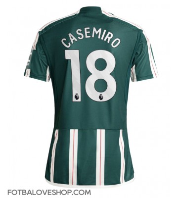 Manchester United Casemiro #18 Venkovní Dres 2023-24 Krátký Rukáv