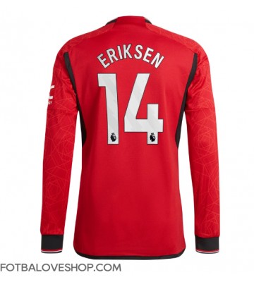 Manchester United Christian Eriksen #14 Domácí Dres 2023-24 Dlouhý Rukáv