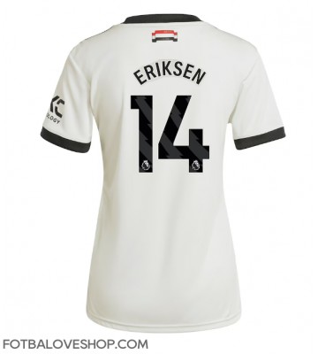 Manchester United Christian Eriksen #14 Dámské Alternativní Dres 2024-25 Krátký Rukáv