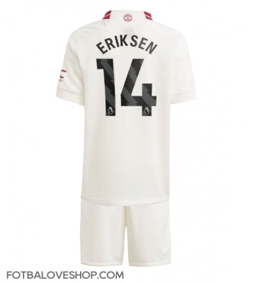 Manchester United Christian Eriksen #14 Dětské Alternativní Dres 2023-24 Krátký Rukáv (+ trenýrky)