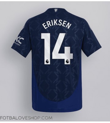 Manchester United Christian Eriksen #14 Venkovní Dres 2024-25 Krátký Rukáv