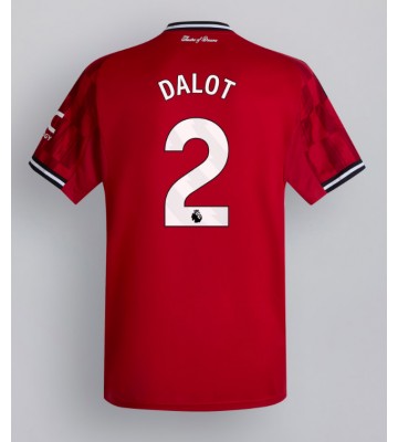 Manchester United Diogo Dalot #2 Domácí Dres 2025-26 Krátký Rukáv